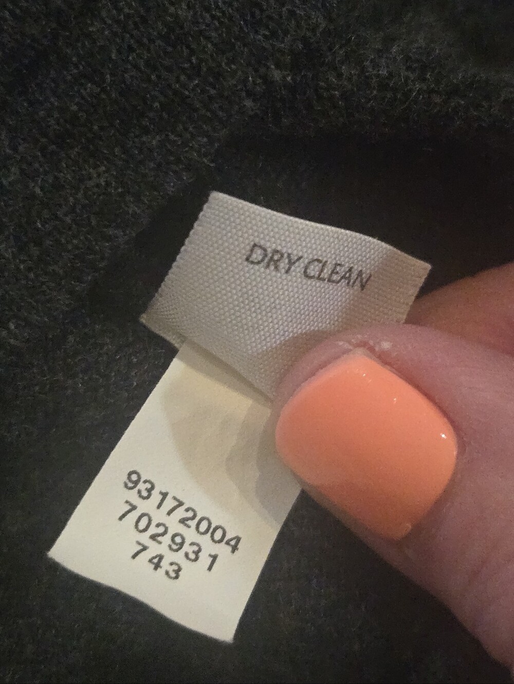J. Jill Gray Wool-Blend V-Neck Relaxed Lagenlook Maxi Dress, Size Large - Picture 7 of 7